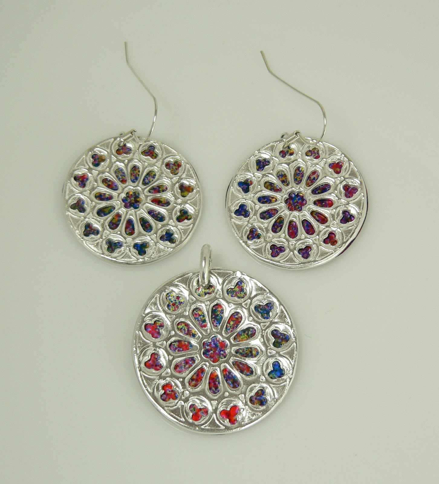 Inside the artisan Cathedral Rose Window jewelry