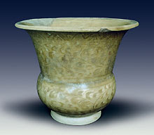 Vase, celadon glaze.