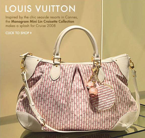 Louis Vuitton Blue/White Monogram Mini Lin Croisette Marina GM Bag Louis  Vuitton | The Luxury Closet