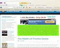 submit article and free website link promotion service