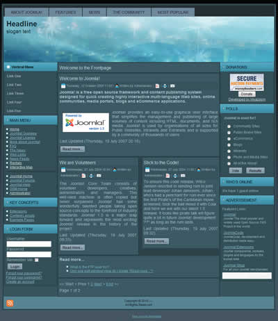Joomla 1.5 Business Templates