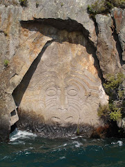 Maori Carvings - Lake Taupo