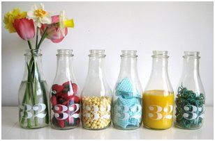 decorar botes y botellas con telas