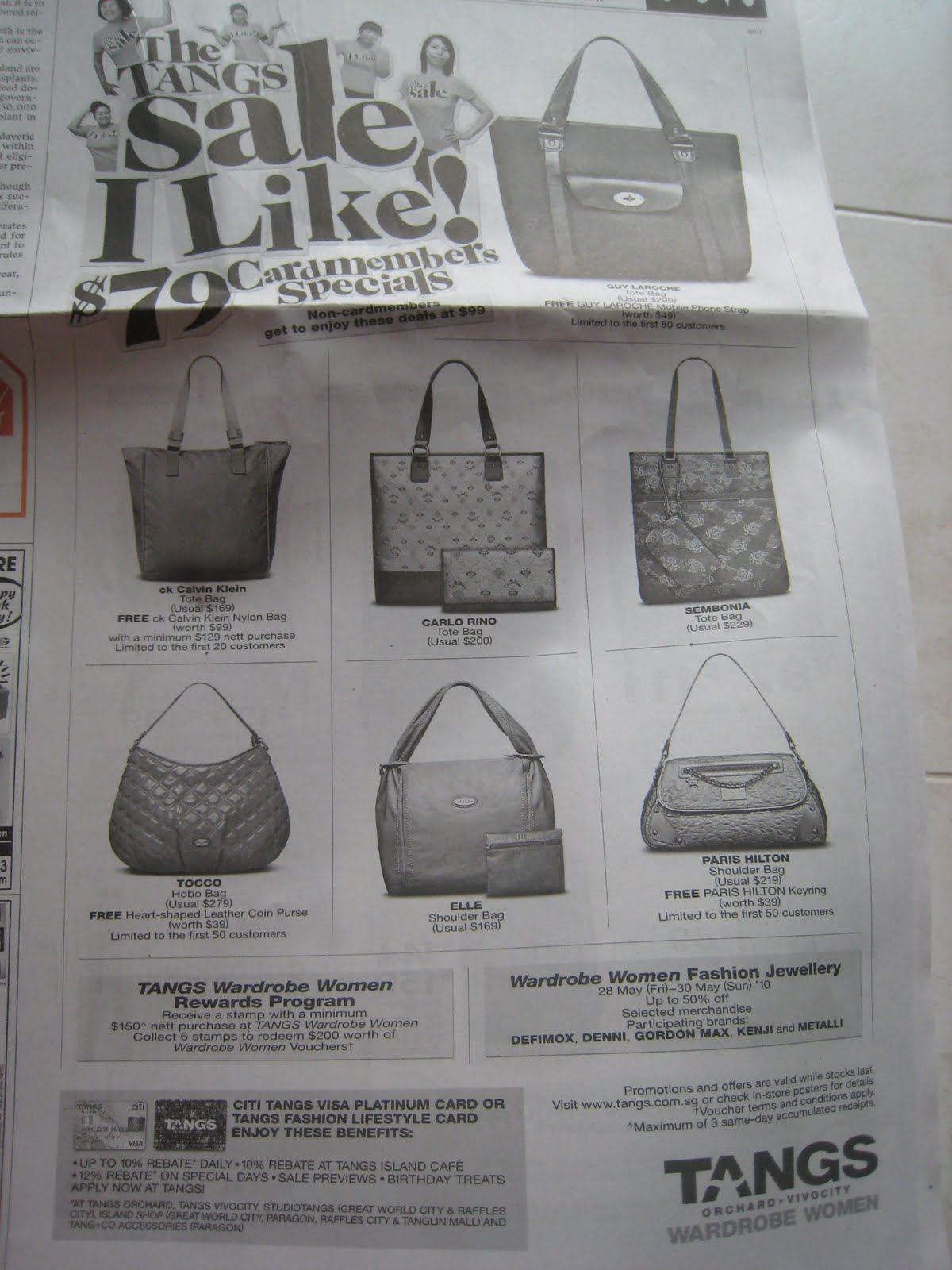 tangs luggage sale