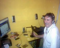 Rick Geraldes em visita a Rádio Apnéia