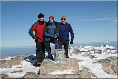 Castro Valnera mendiaren gailurra 1.718 m. - 2009ko otsailaren 15ean