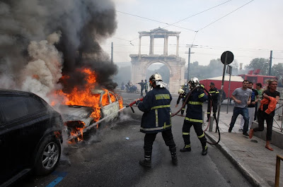 Atena luată cu asalt de protestatari