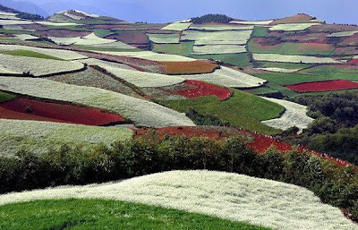 Un loc unic pe Terra – dealurile multicolore din Yunnan