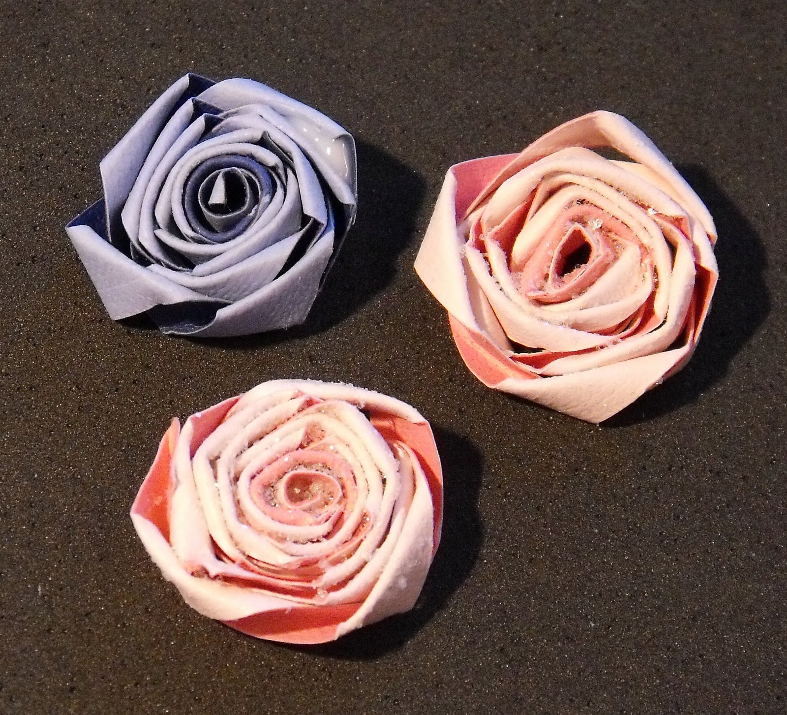 In Rosie's Book Handmade Quilled Folded Roses