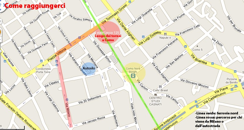 Mappa città di Como