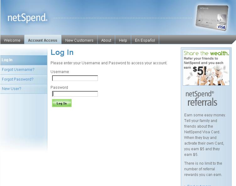 Netspend Login