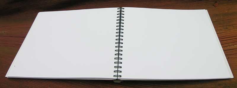 blank page book. page on a lank new ook,