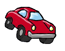 red cartoon car red cartoon car