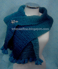Cachecol colorato azul