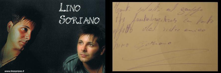 Foto con autografo del grande "Lino Soriano"