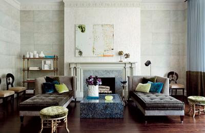 Room Lust: Frank Roop loves him some brown and blue.