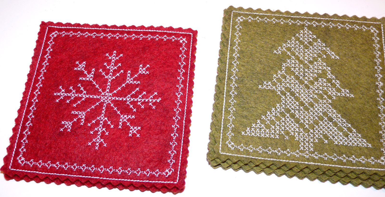 Jerisew(s) Cross Stitch Coasters