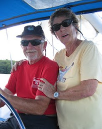 Gordon and Jayne on their sailboat, Comfort Zone II