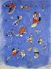 'Blu di cielo' olio su tela di cm 100 x 73 realizzato nel 1940 da Vasily Kandinsky