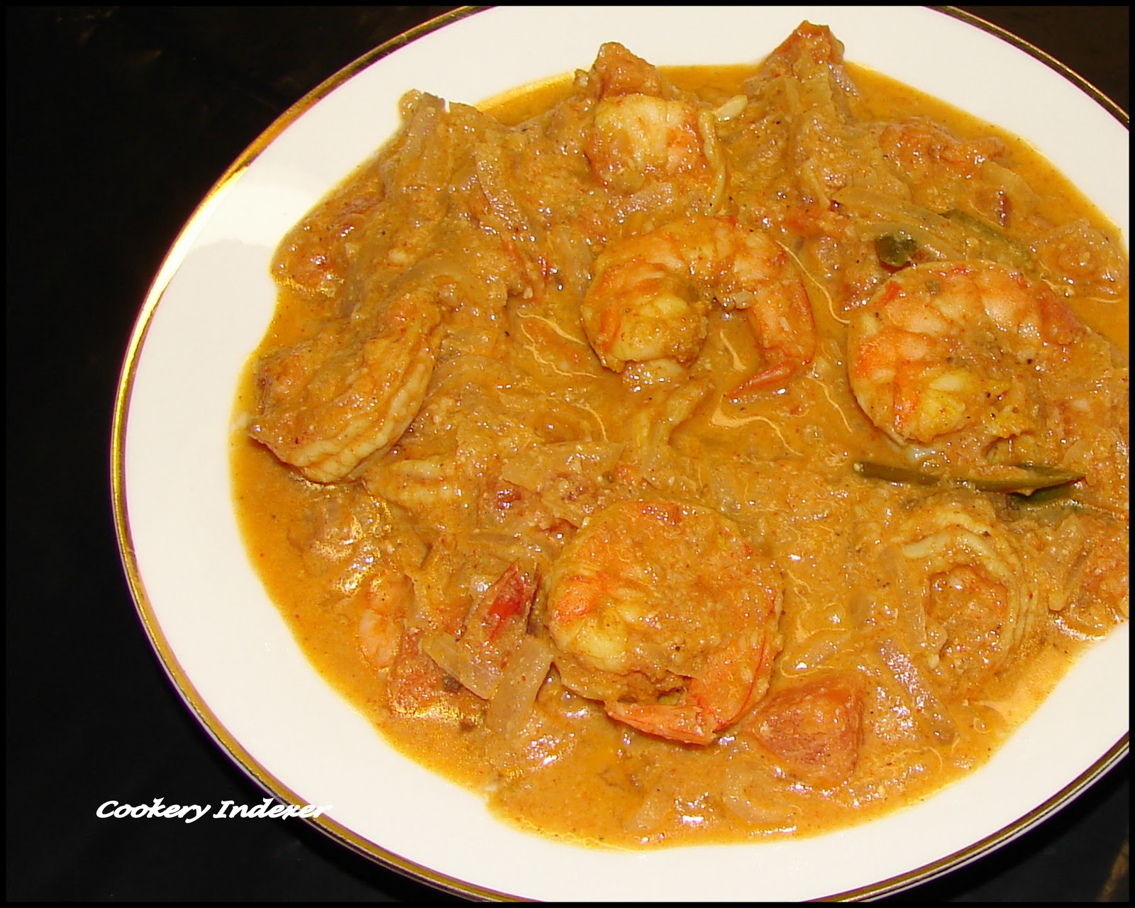 ! Regional Indian Cuisine Blogroll ! Shrimp Korma (Prawn in Creamy Gravy)