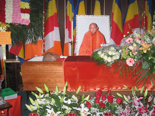 >The Funeral Service of Masoeyein Sayadaw proceeded accordingly
