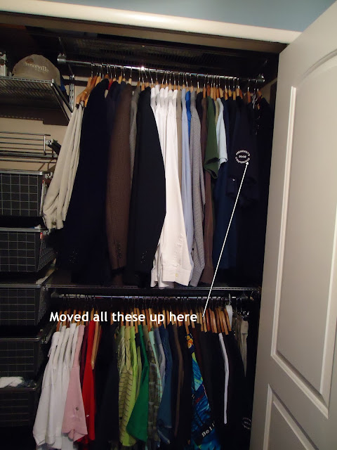 Organizing your bedroom closet | organizingmadefun.com