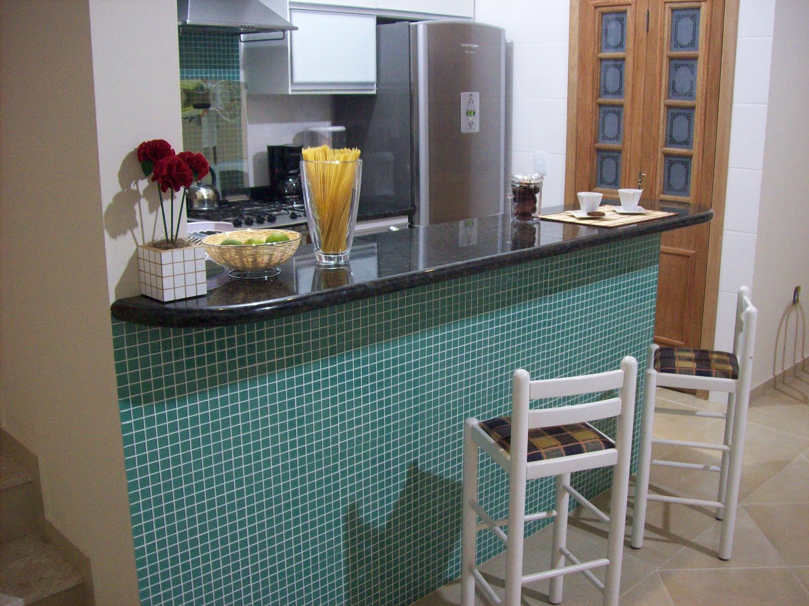 #664838 ARQUITETURA E DESIGN VERIDIANA NEVES Jundiaí e região: **Projeto 1600x1199 px Balcão Cozinha Americana De Madeira #2259 imagens