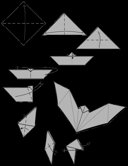 Origami Bat Instructions