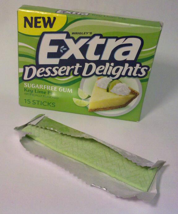 I'm not a huge key lime pie person, but the first few chomps of this gum 