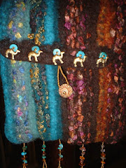 Felted with beads