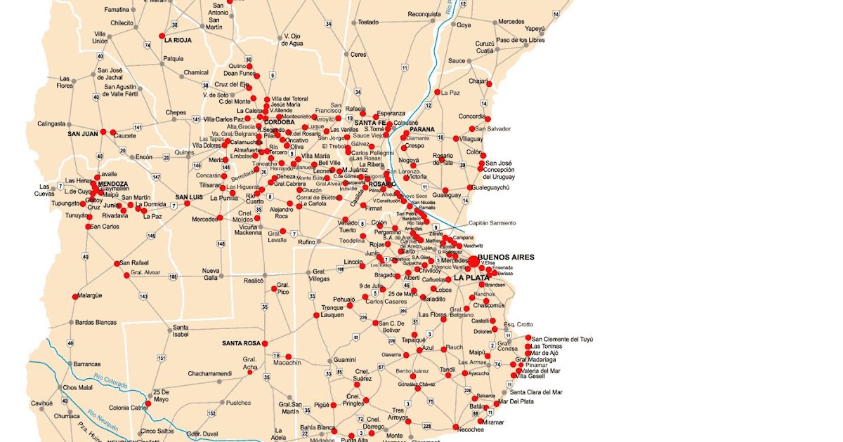 Gnc argentina mapa Gnc argentina mapa