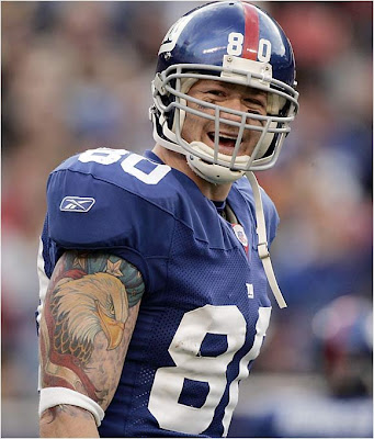 Jeremy Shockey's Bald Eagle There's nothing more American than patriotic