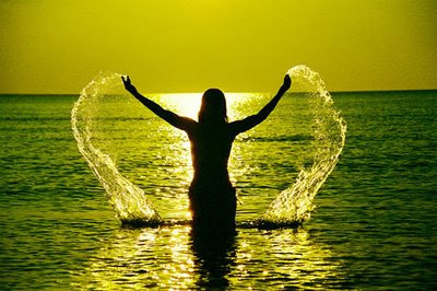 Vencedor e Perdedor mulher,no mar,livre,ondas,água,por do sol