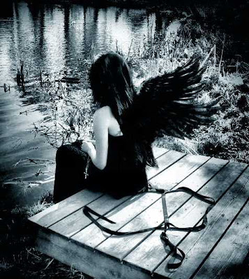 Por um momento apenas anjo triste,solidão,tempo,momento