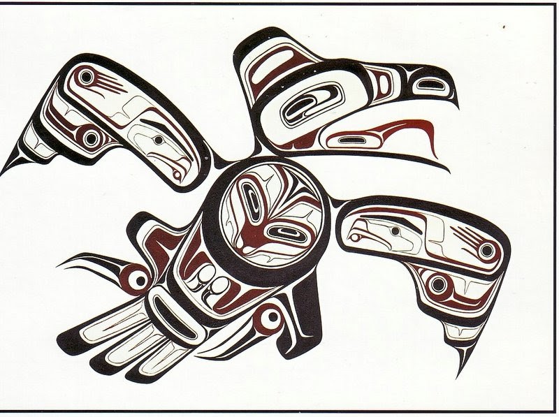 Postkort Canadian native art