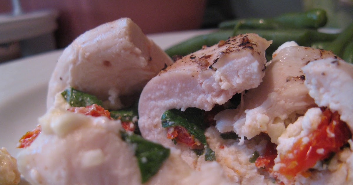 Julie's Foodie Sun Dried Tomato & Feta Stuffed Chicken