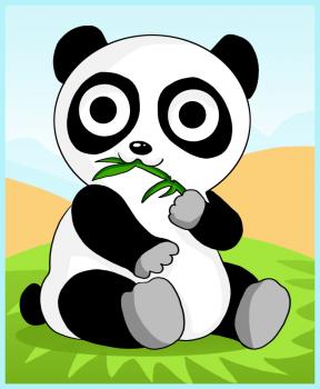 how to draw an anime cartoon baby panda bear