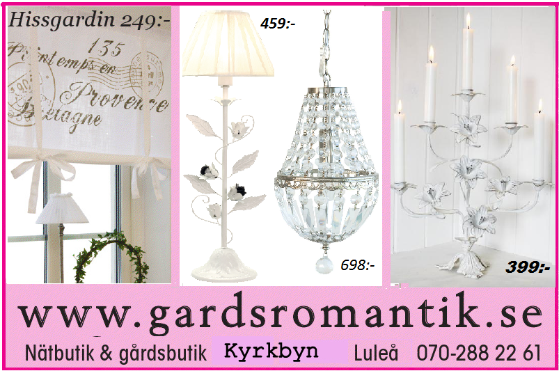 Www.gardsromantik.se: rea på shabby chic lantlig inredning