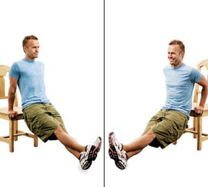 Chair Dips Exercise