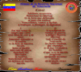 EL HIMNO NACIONAL DE LA REPUBLICA BOLIVARIANA DE VENEZUELA el himno nacional de la republica bolivariana de venezuela: