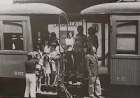 Baixant del tren a Gironella Baixant del tren a Gironella