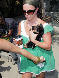 Britney with her pet