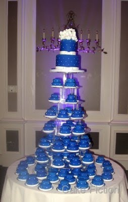 Cake Fiction: Seton Hall Blue Wedding Mini-Cakes Cake Fiction: Seton Hall Blue Wedding Mini-Cakes