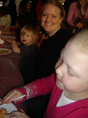 Emily, Tracy, and Haley at Intuit's Winter Wonderland  for kids.