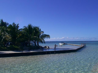 Piscine privée sur l'ilet Caret