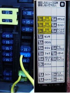 PLEOにETCの取り付け ヒューズBOXから電源をとる