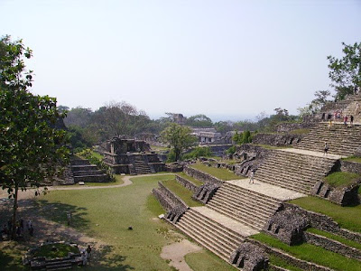 the pyramids at Palenque. pyramids in mexico. the pyramids at Palenque.