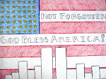U.S. Flag and N.Y. Skyline