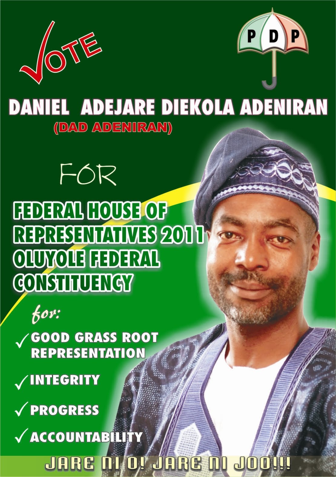 Nigerian Personality Profiles jare adeniran oluyole federal constituency