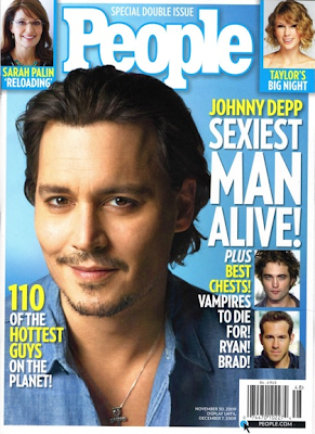 Johnny Depp el más sensual de la farándula